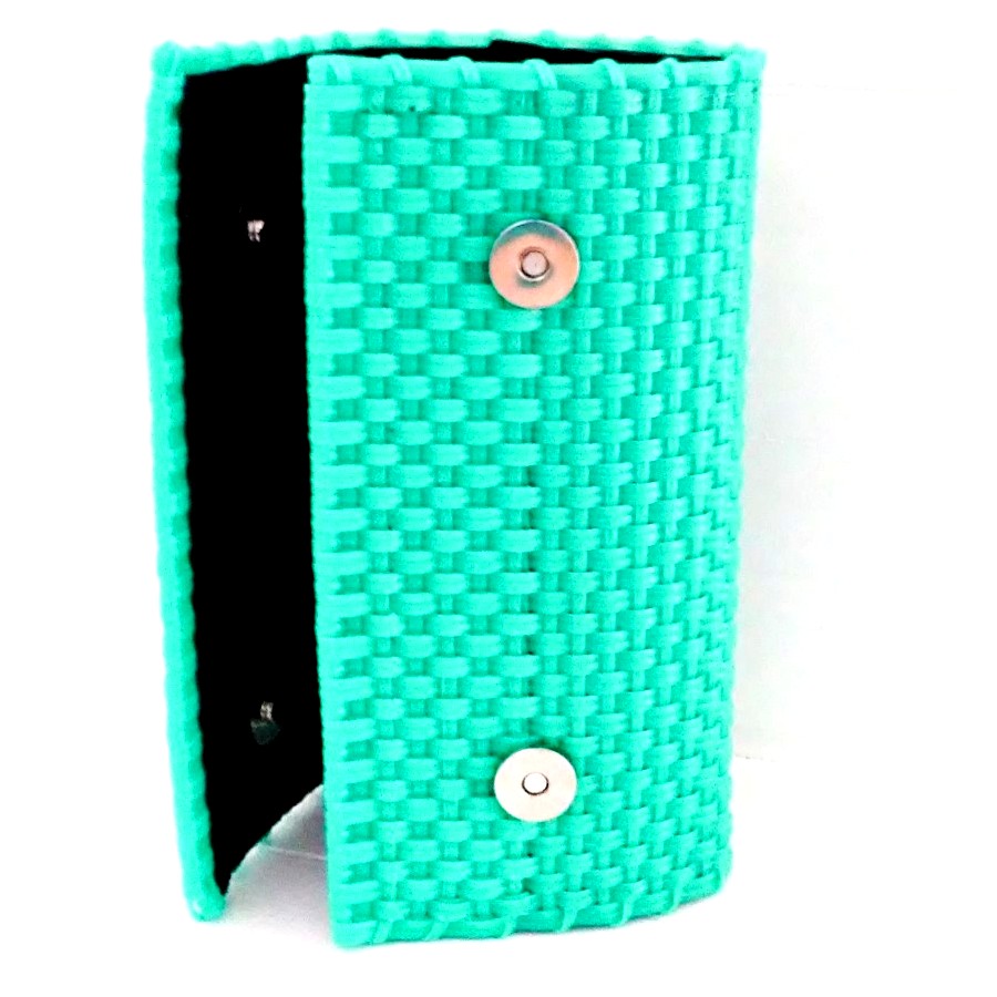 Cartera Tejida Color Menta