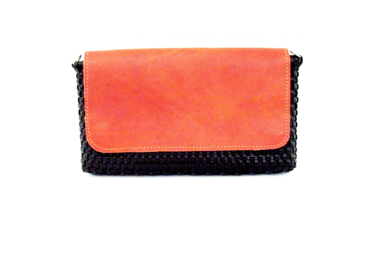 Bolsa Clutch Tejida Color Negro
