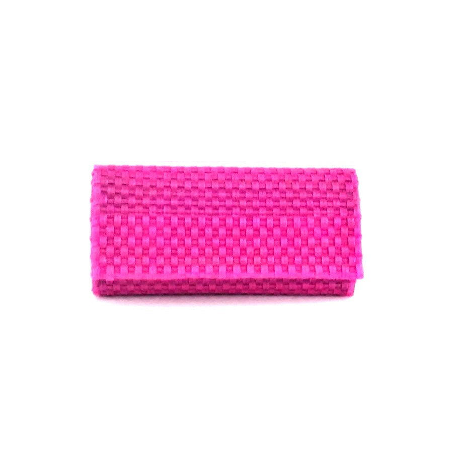 Cartera Tejida Color Rosa Mexicano